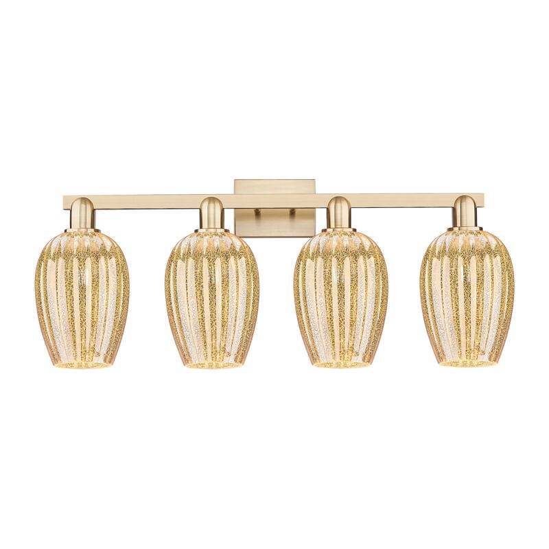 Innovations Lighting 716-4W-14-36 Preston Vanity Preston 4 Light 36" - Champagne Bronze / Mercury