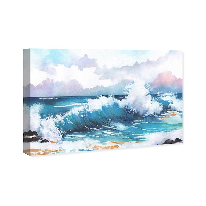 Wynwood Studio Canvas Nautical and Coastal Ocean Day - Doll Memories Blue and Teal Nautical & Coastal Wall Art Canvas Print