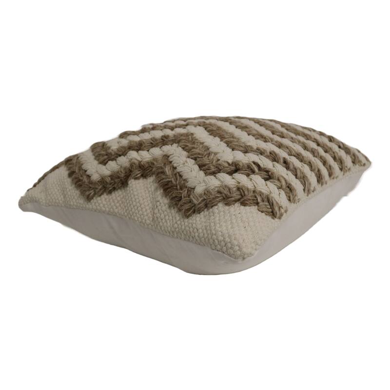 Home&Manor Sanremo Wool & Cotton Designer Throw Pillow