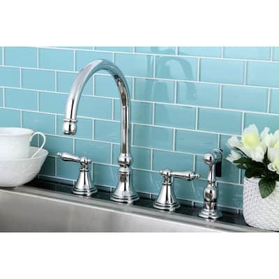 Kingston Brass Governor Widespread Kitchen Faucet
