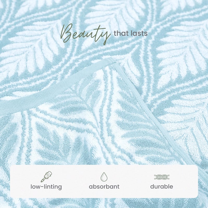 Martex Restore Fern Ogee Sage Bath Towel