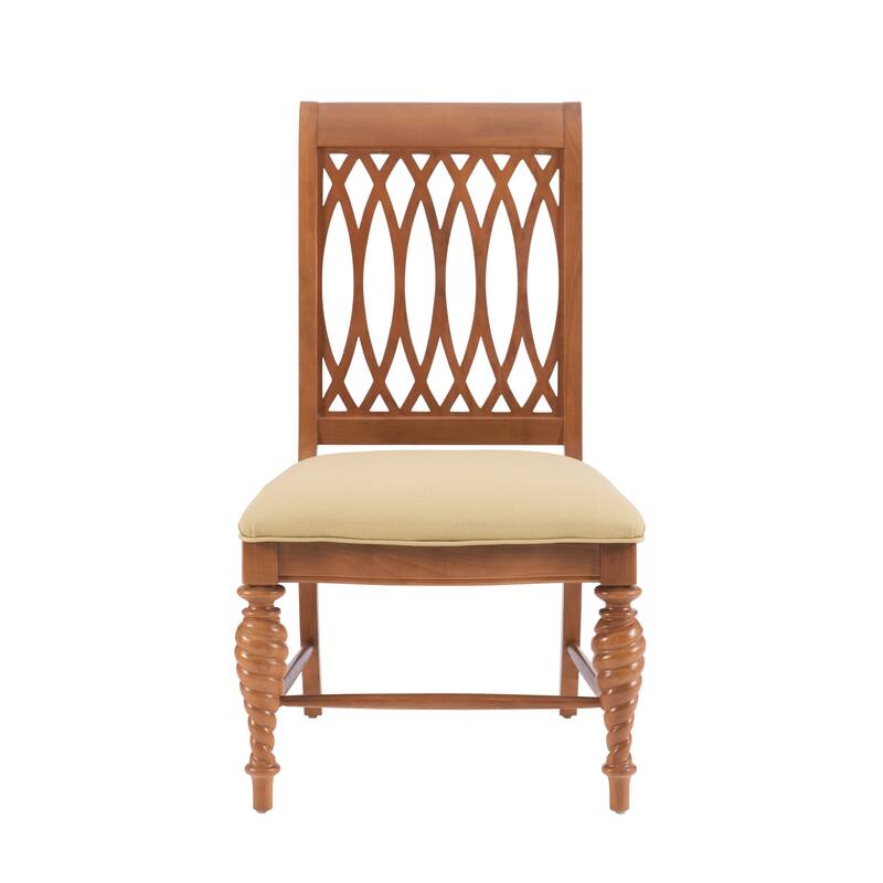 Linon Holden Solid Wood Farmhouse Side Dining Chair (Set of 2)