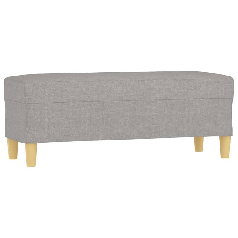 vidaXL Bench Upholstered Ottoman Bench with Padded Seat for Bedroom Fabric
