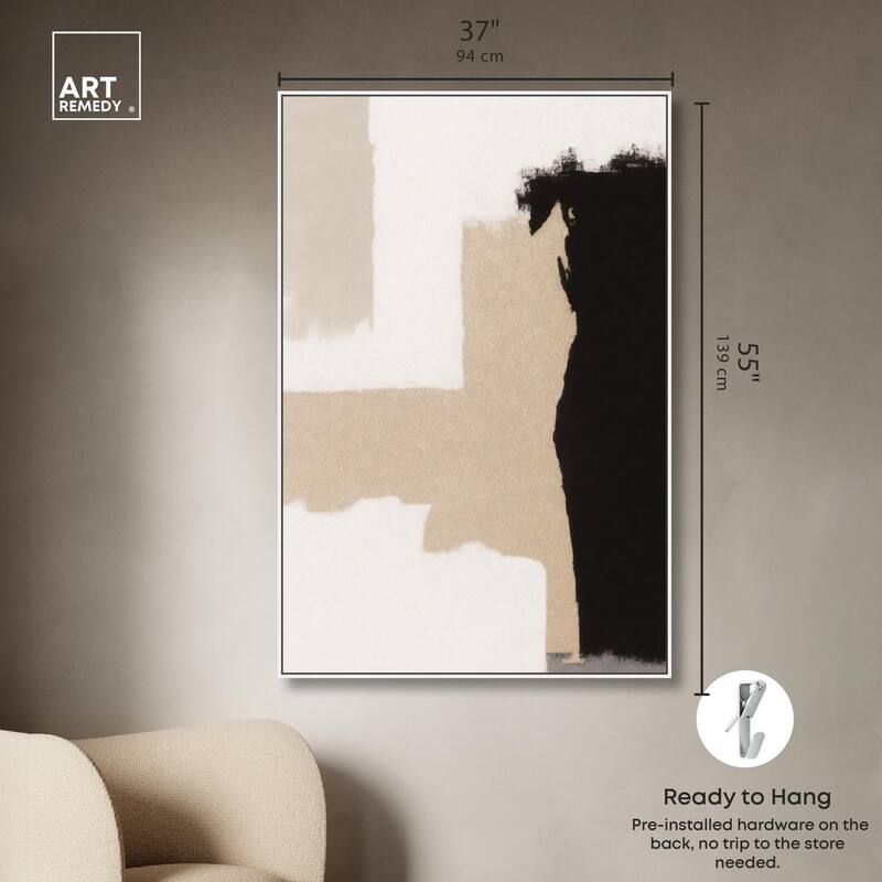 Earth and Ink III Canvas by Art Remedy