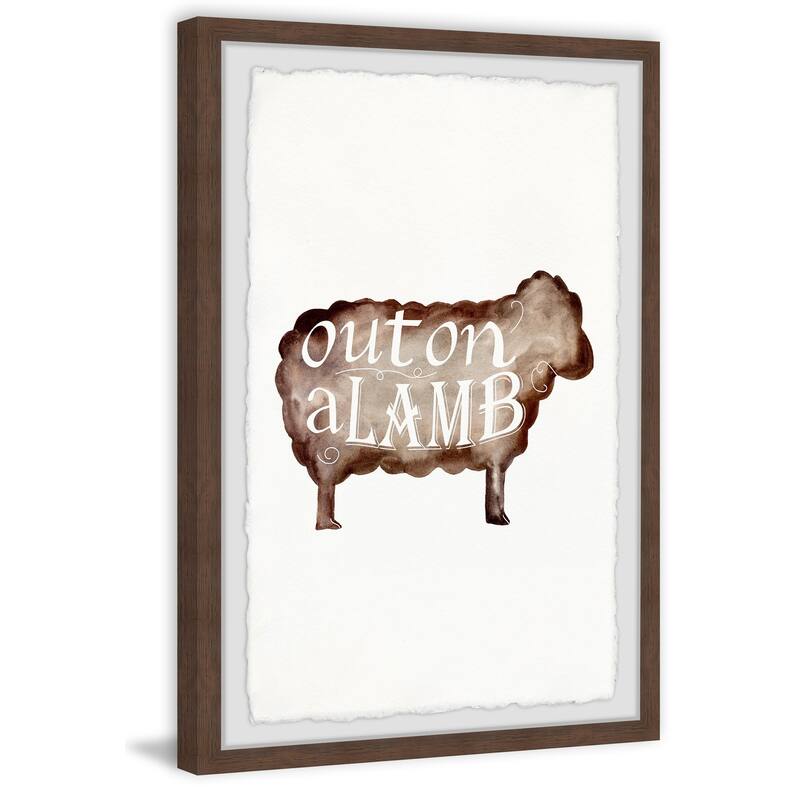 Punny Animal IV Framed Wall Art, Elegant Home Touch - Sophisticated Artwork for Refined Décor