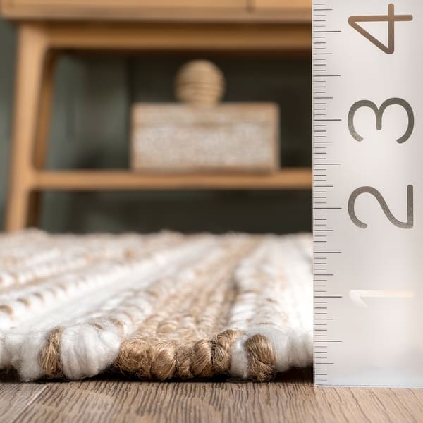 Angelique Rugs Brooklyn Rug Co Angelique Casual Striped Jute Blend Area Rug - Bed Bath ...