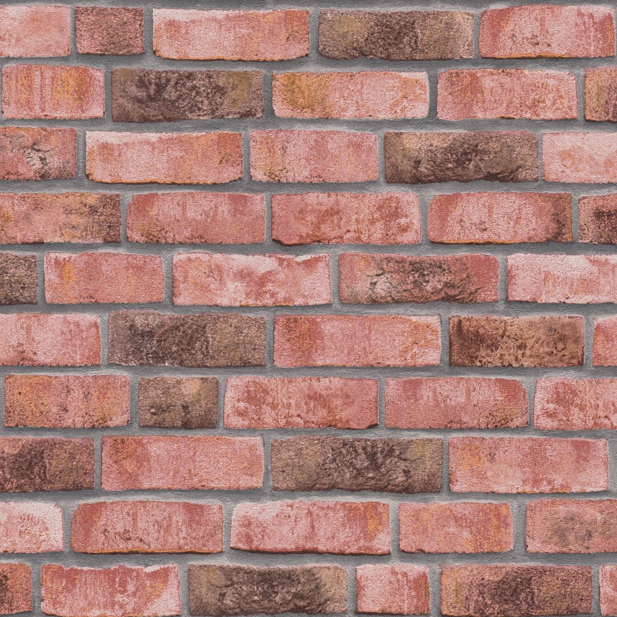 Galerie Wallcoverings Bricks and More Collection Brick Weathered Effect Matte Finish Vinyl on Non-woven Wallpaper Roll