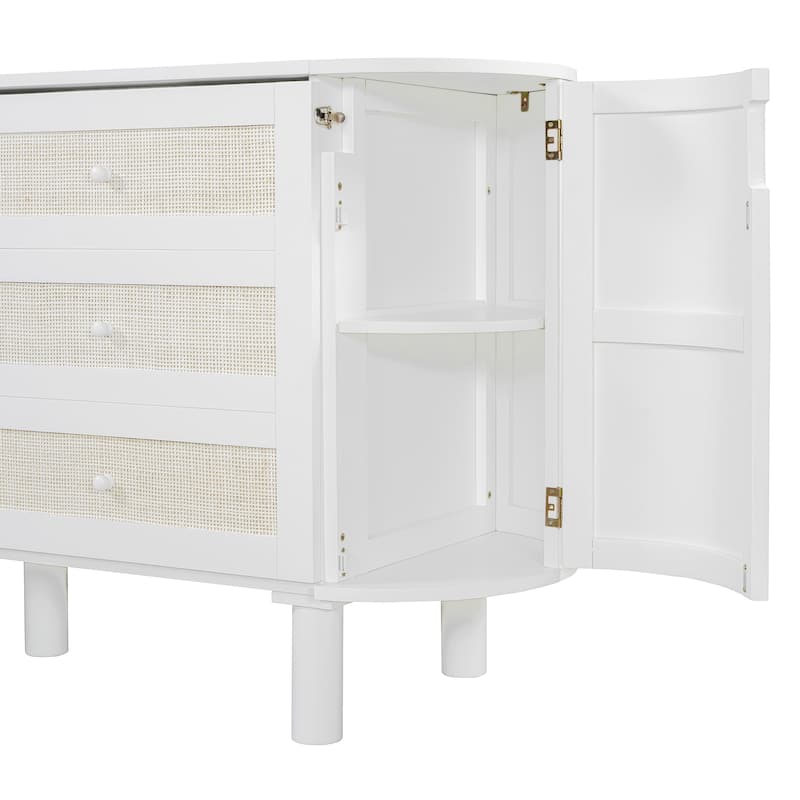 Modern Murphy Bed with Hidden Storage & Woven Design by Harper&Bright Designs