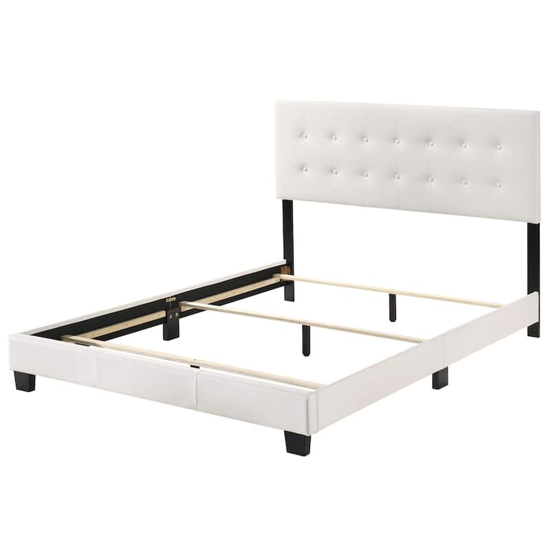 Caldwell Faux Leather Tufted Bed