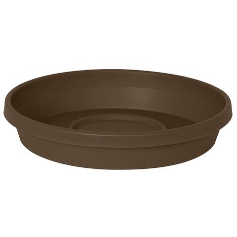 Bloem Terra Plant Saucer Tray for Planters 15-20" Chocolate Brown - 15