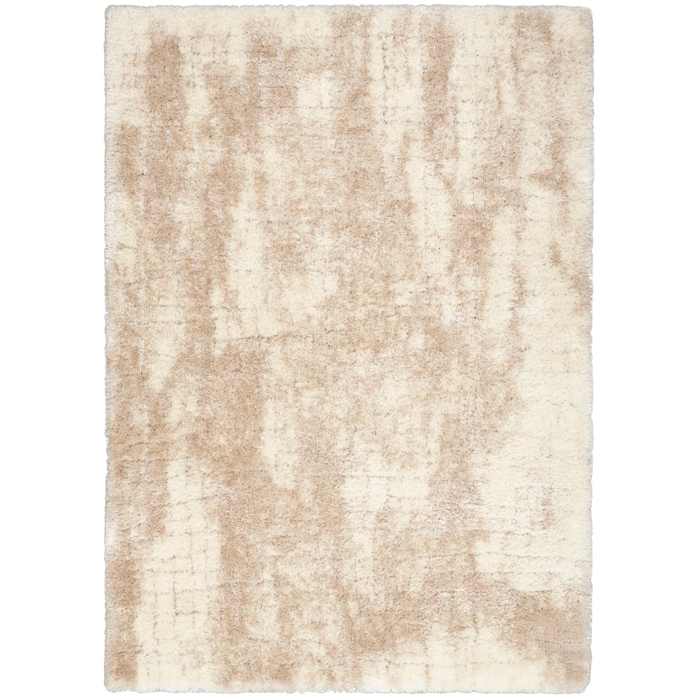 Nourison Luxurious Shag High Pile Contemporary Abstract Area Rug