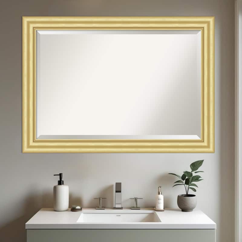 Sophia Beveled Framed Bathroom Vanity Wall Mirror
