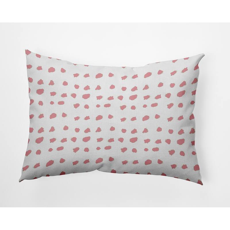 Dot Of Spots Decorative Throw Pillow - Pink Icing - 14" x 20"