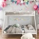 preview thumbnail 2 of 9, Classic Square Metal Bunk Bed Frame,Twin over Full Metal Bunk White for Kids and Adult