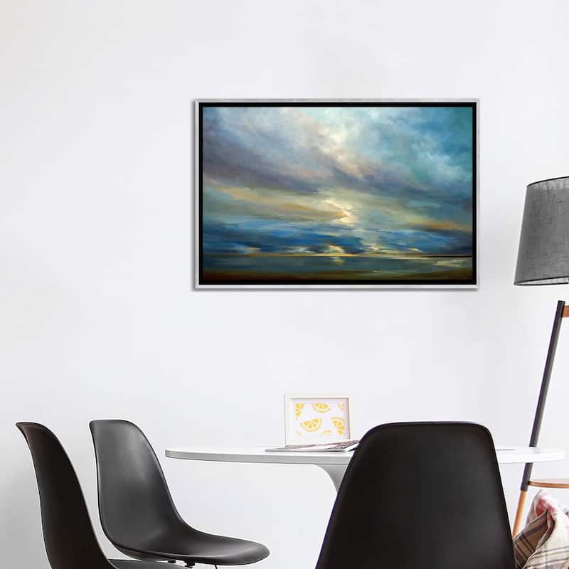 iCanvas "Clouds On The Bay I" by Sheila Finch Framed