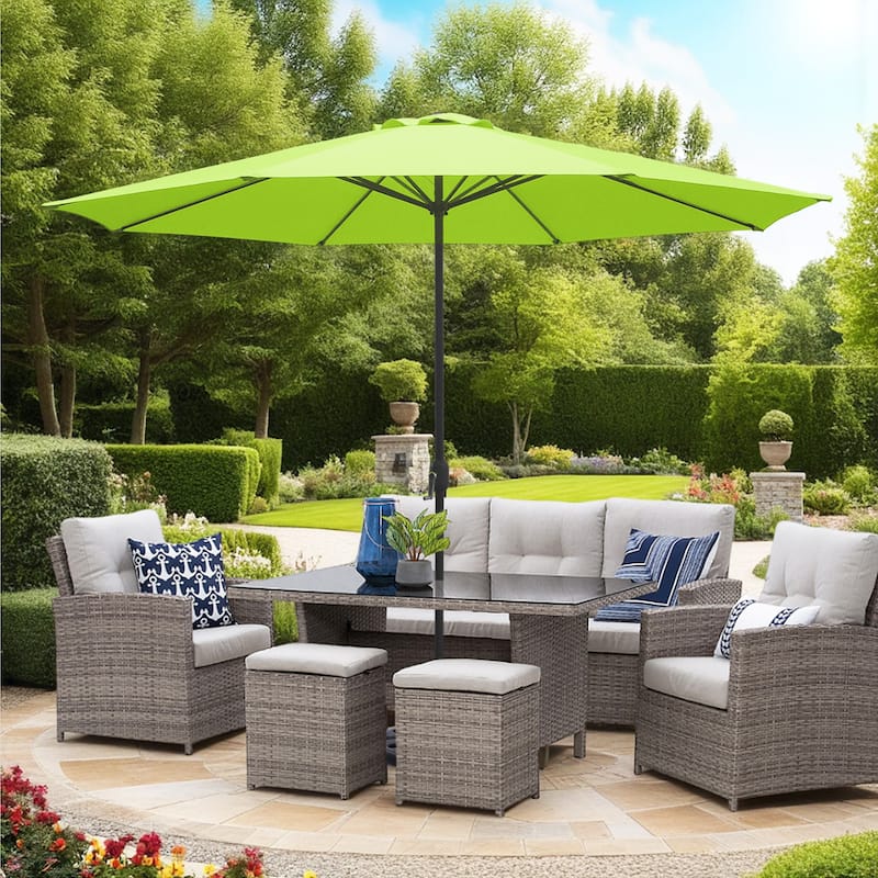 Maypex 11 Feet Round Market Patio Umbrella