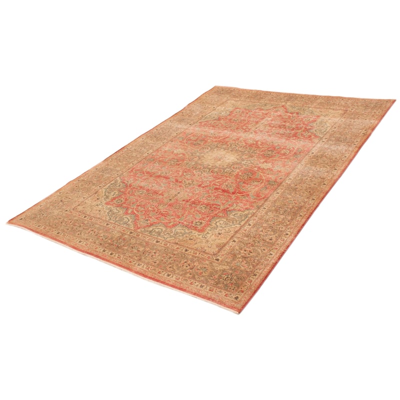 ECARPETGALLERY Hand-knotted Antalya Vintage Red Wool Rug - 8'0 x 11'7
