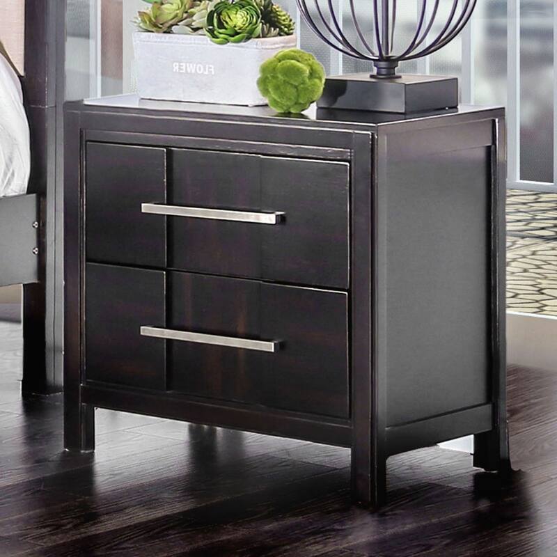 Charming Transitional Nightstand with Advanced Drawer Construction for Bedroom Enhancement