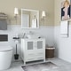 preview thumbnail 35 of 39, Vanity Art 30-inch Single Sink Bathroom Vanity Set With Engineered Marble Top and Free Mirror - 30 x 18.5 x 36 Inches
