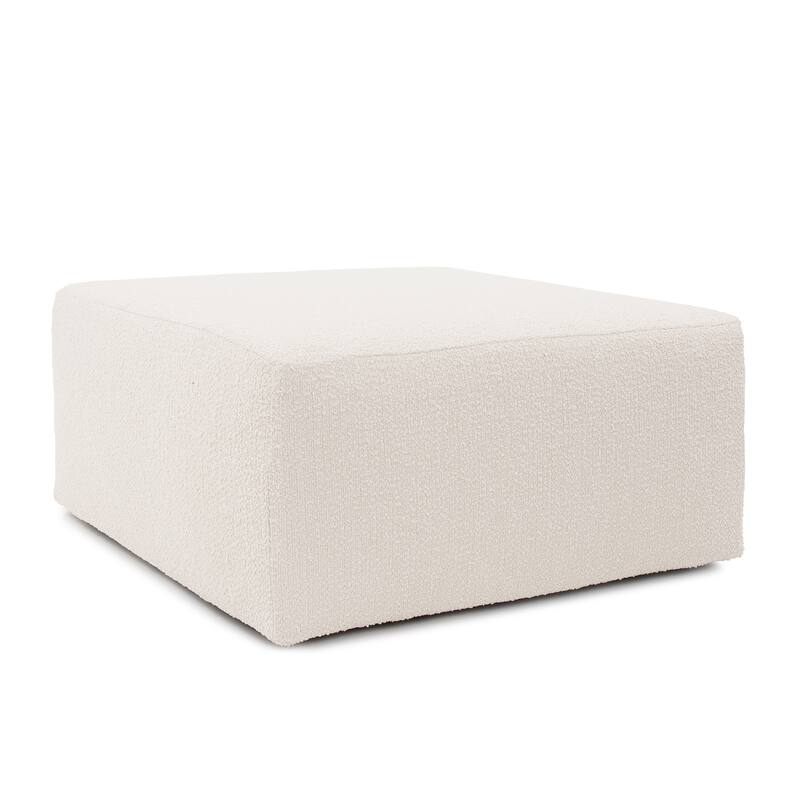 Allan Andrews Universal Square Ottoman with Cover, Barbet Collection - Natural