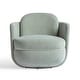 preview thumbnail 10 of 13, Wolfie Velvet Swivel Chair - 30.8"W x 27.2"D x 29.4"H