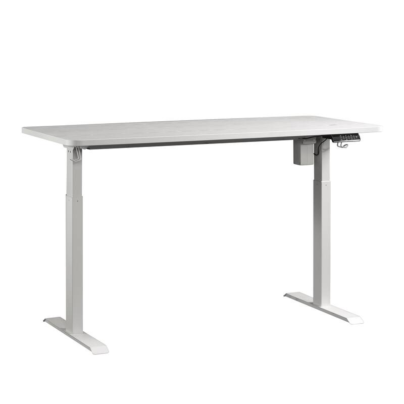 Engineered Wood Contemporary Sit/Stand Desk with Four Preset Heights - 59.84" W × 26.77" D × 28.35" H