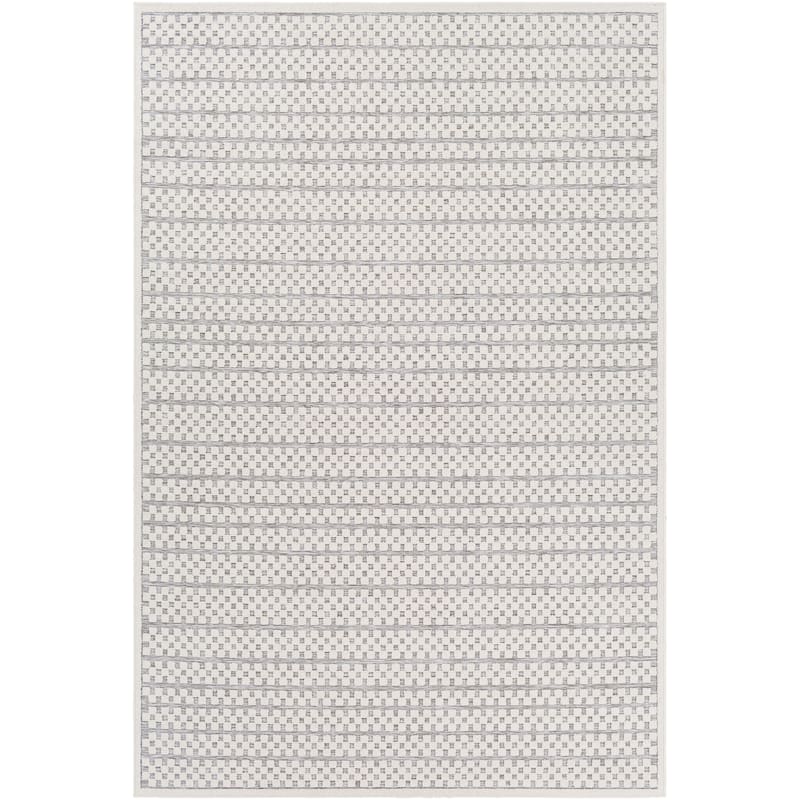 Livabliss Brennah Indoor/ Outdoor Checkered Stripe Area Rug
