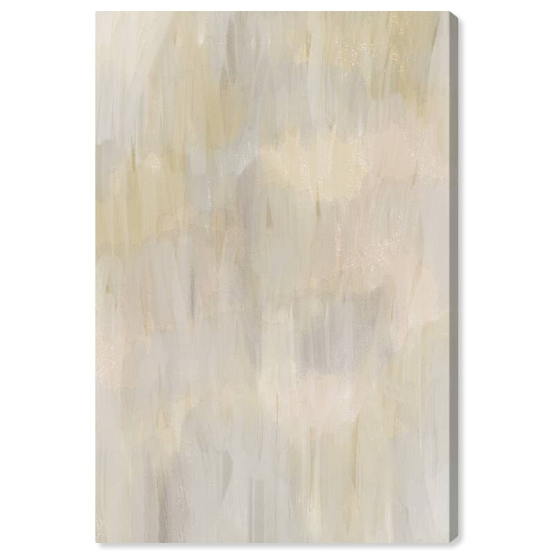 Wynwood Studio Canvas Abstract Silk Vision Gray and Light Gray Modern & Contemporary Wall Art Canvas Print