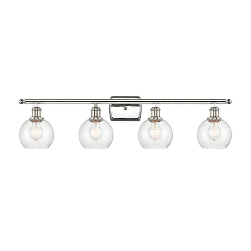 Innovations Lighting 516-4W-10-36 Athens Vanity Athens 4 Light 36" - Polished Nickel / Seedy