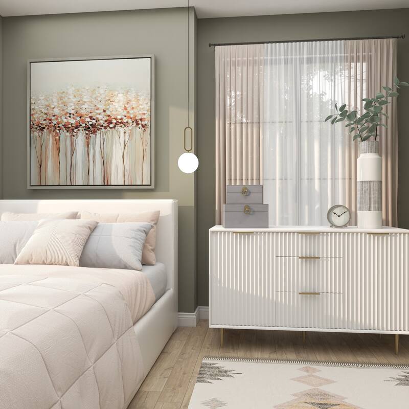 CosmoLiving by Cosmopolitan White Ceramic Modern Vase