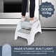 preview thumbnail 4 of 6, Dreambaby Toddler & Me 2 Step Stool- Grey