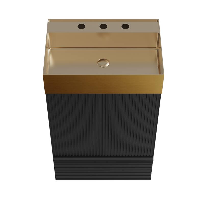 20"Bathroom Vanity with Stainless Steel Sink