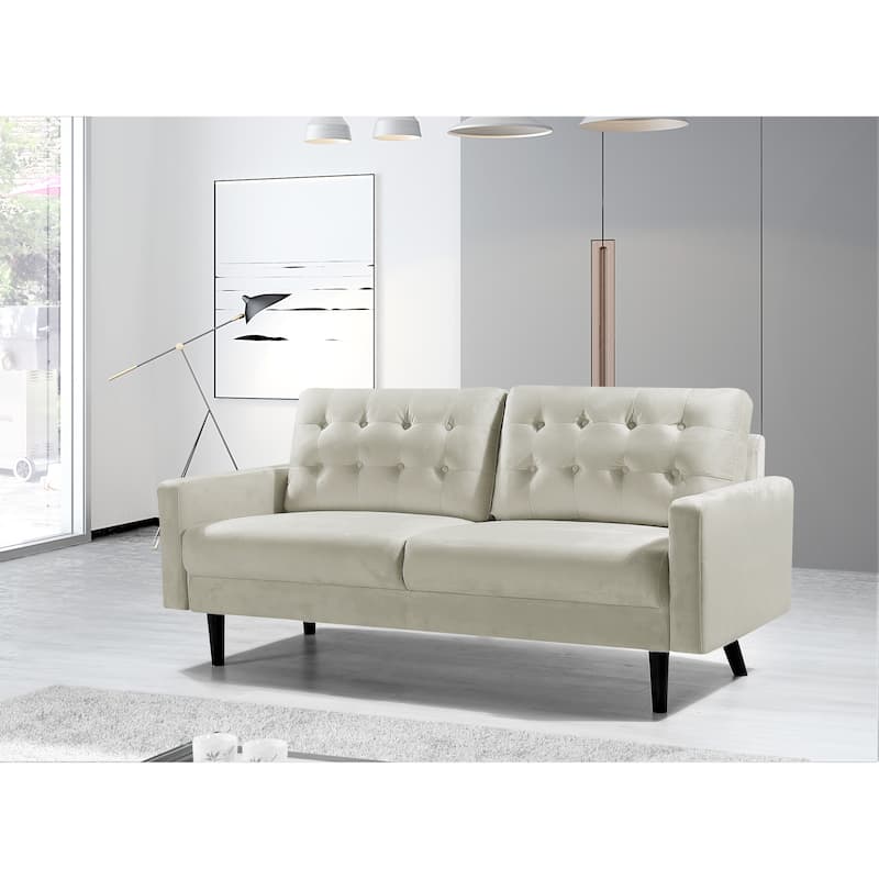 Carson Carrington Ingalund Velvet Tufted Sofa