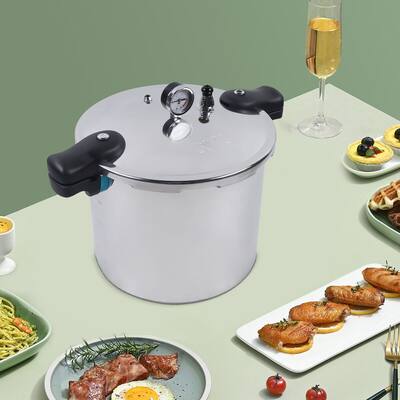 22L Aluminium Pressure Cooker Preserver With Steam Guage