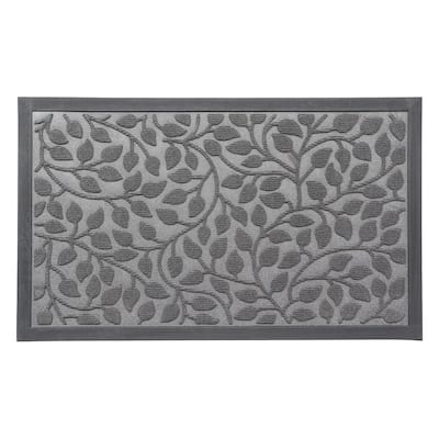 Heavy-Duty Dirt-Trapping Rubber Doormat with Raised Pattern