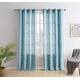 preview thumbnail 30 of 62, HLC.me Madison Faux Linen Textured Sheer Privacy Sun Light Filtering Window Grommet Thick Curtains Panels, Set of 2