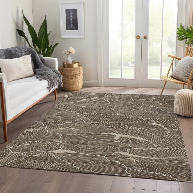 Premium Washable Super Soft Contemporary Puzzle Mayfield Rug
