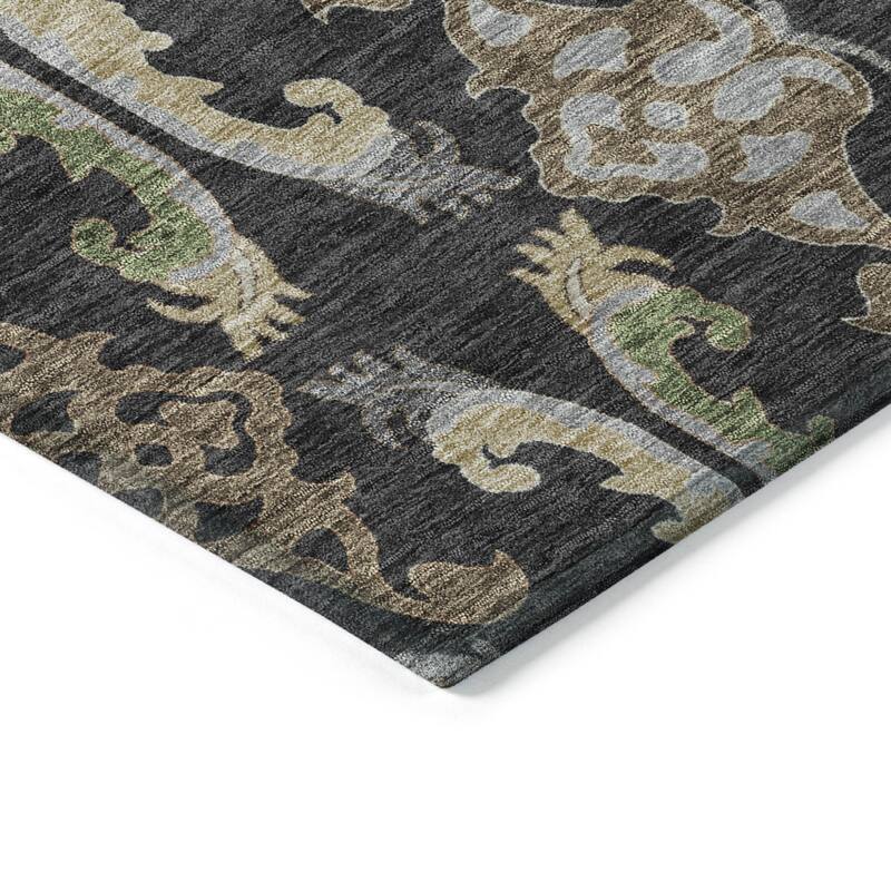 HomeRoots Floral Transitional Rectangle Outdoor Rug