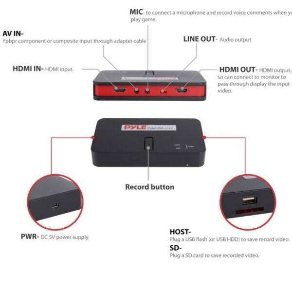 Shop Hd External Capture Card Video Recording System Record Full Hd 1080p Video Overstock