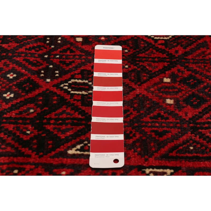 ECARPETGALLERY Hand-knotted Melis Red Wool Rug - 6'5 x 9'0