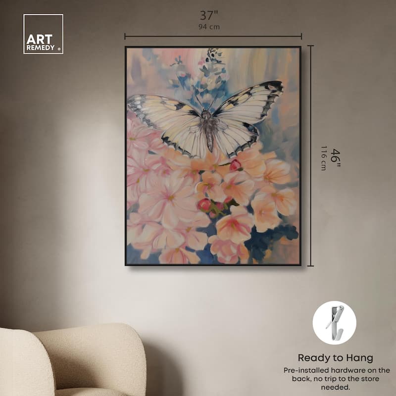 Moonstone Monarch Canvas by Art Remedy