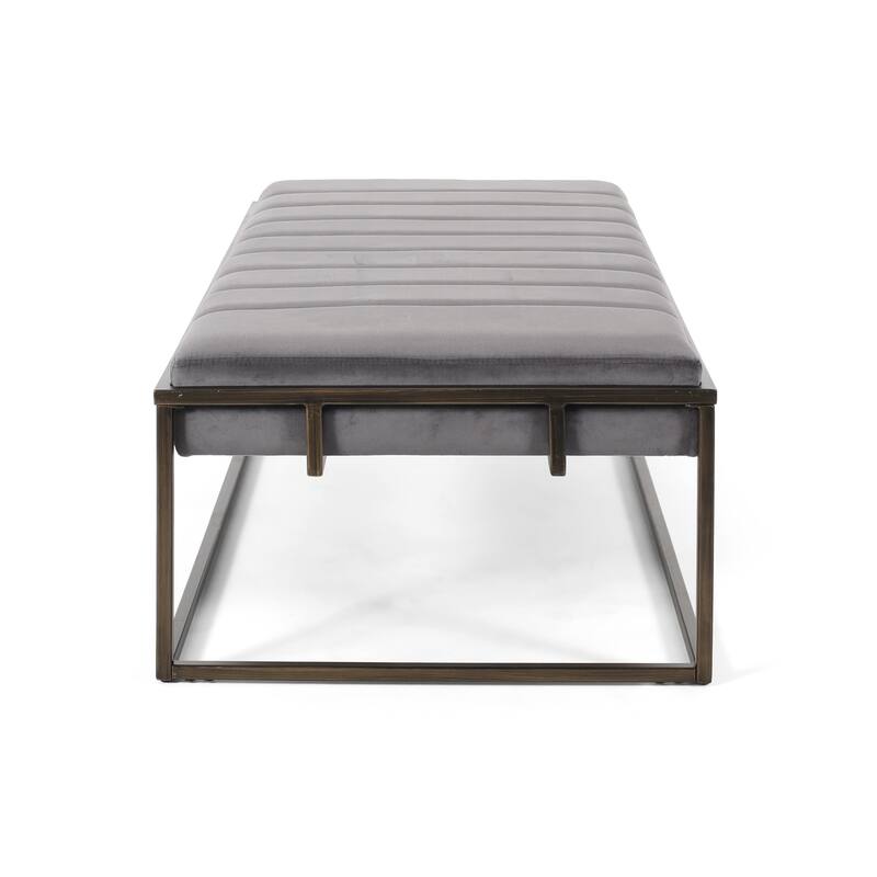 Elegant Design Ottoman with Velvet ,suit a variety of stylish home Settings