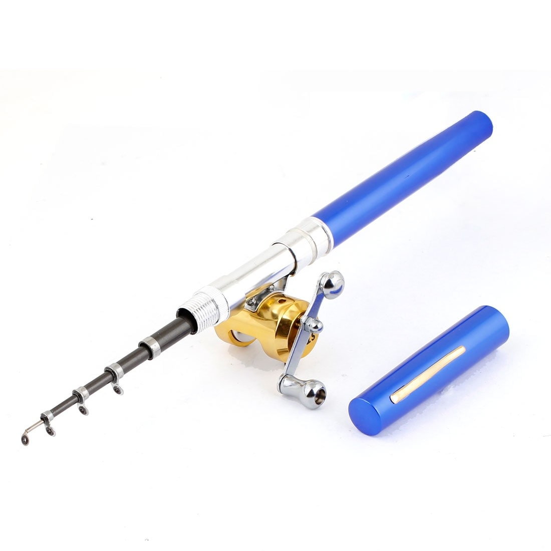 Unique Bargains Blue 38 Telescoping 5 Sections Mini Fishing Rod Pole Reel  Angling Gear - Bed Bath & Beyond - 17627473