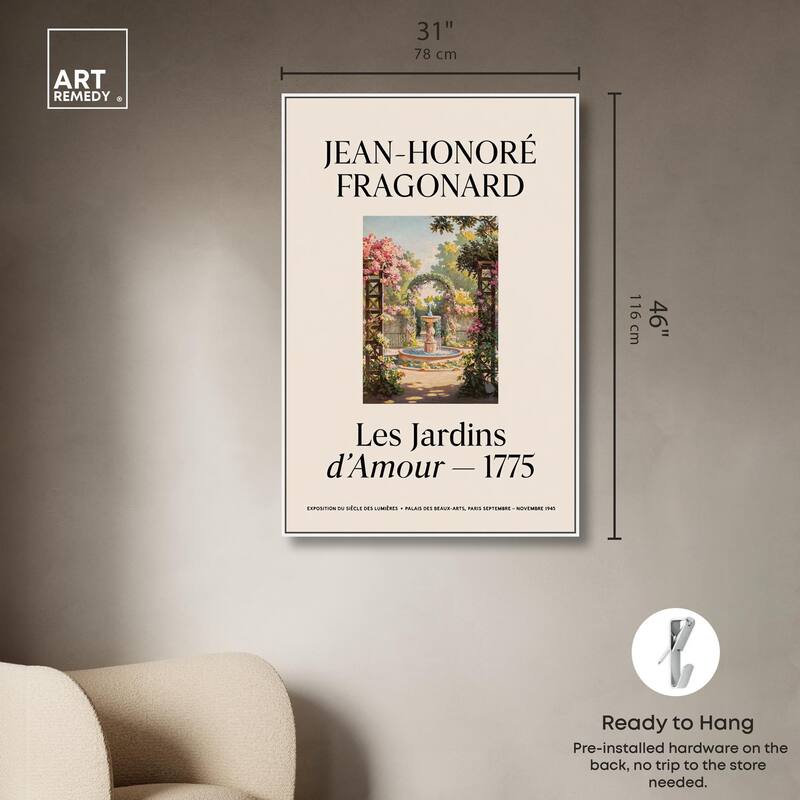 Romantic Gardens Canvas by Art Remedy