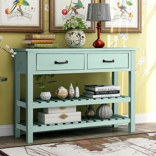 Antique blue 2025 console table