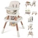 preview thumbnail 2 of 34, Babyjoy 16-in-1 Baby High Chair with Activity Center Booster Seat - See Details White