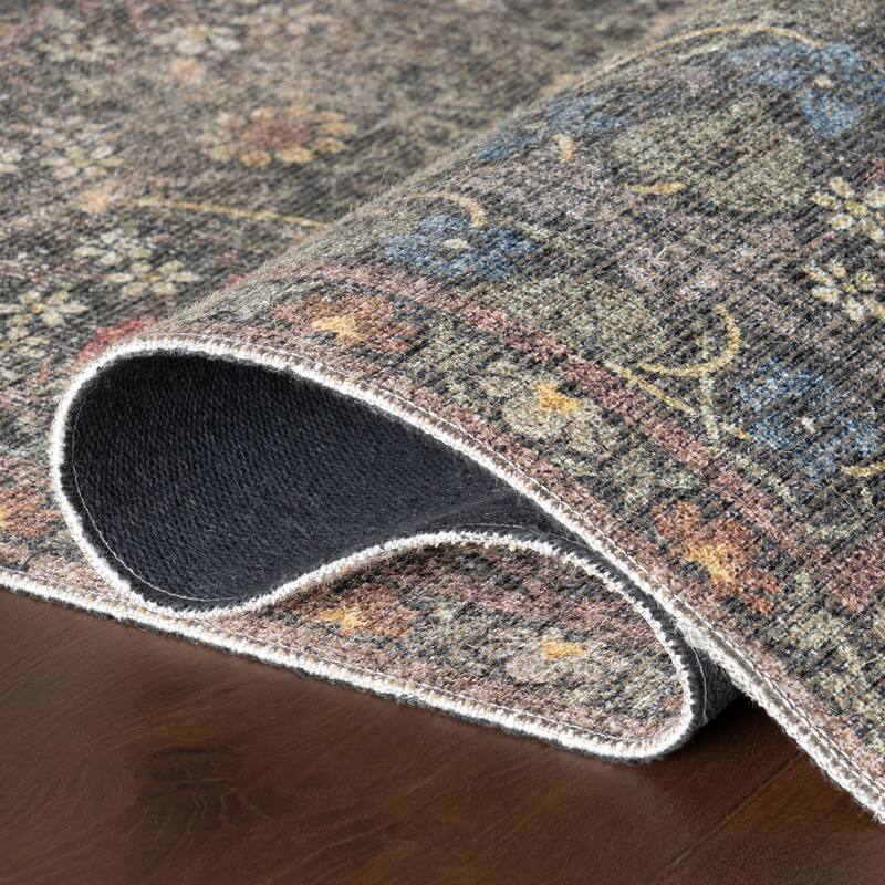 Nuloom Hillstone Collection Traditional Vintage Medallion Area Rug