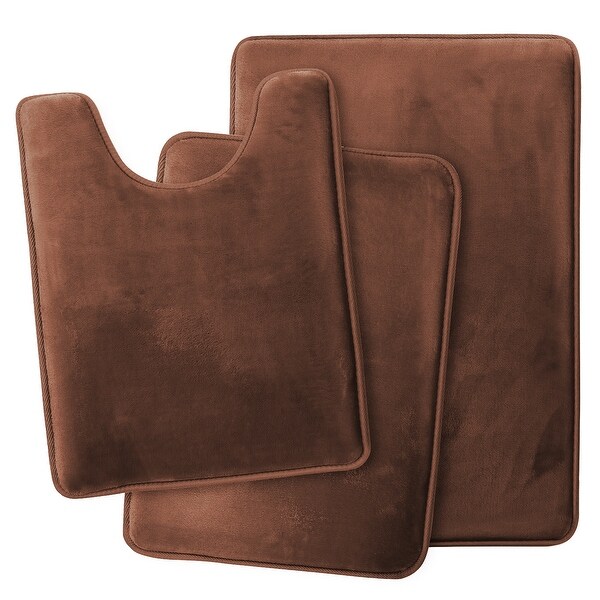 brown bathroom rug sets