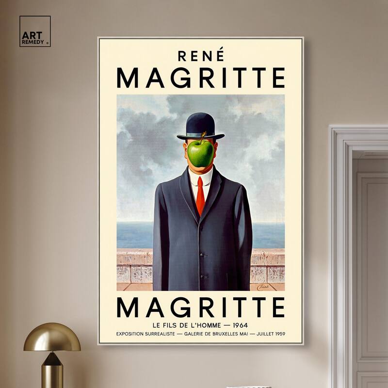 Man with the Apple Canvas by Art Remedy