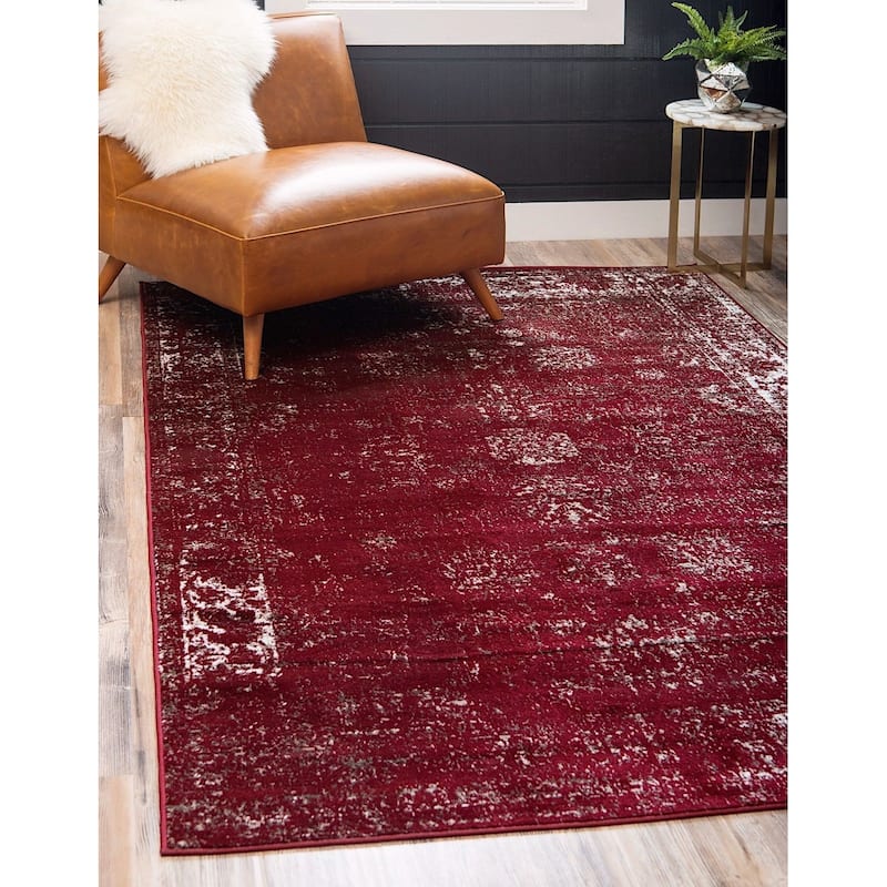 Transitional Fredo Collection Area Rug - 3'3"x5'3" - Burgundy